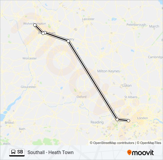 SB bus Line Map