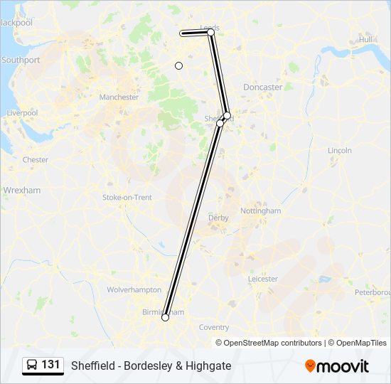 131 Route: Schedules, Stops & Maps - Digbeth (Updated)