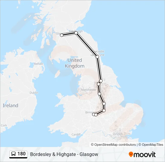 180 Bus Line Map