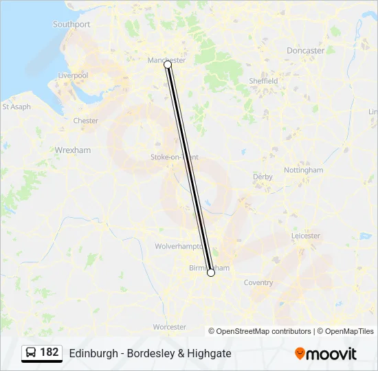 182 Bus Line Map