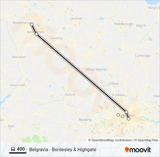 400 Bus Line Map