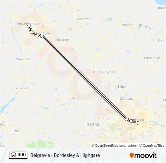 400 Bus Line Map