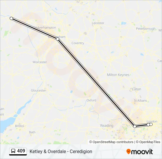 409 Bus Line Map