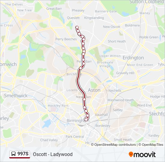 997S bus Line Map