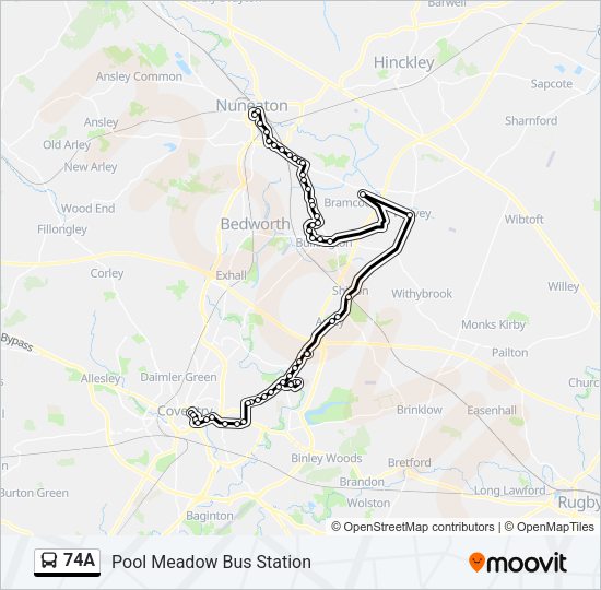 74A  Line Map