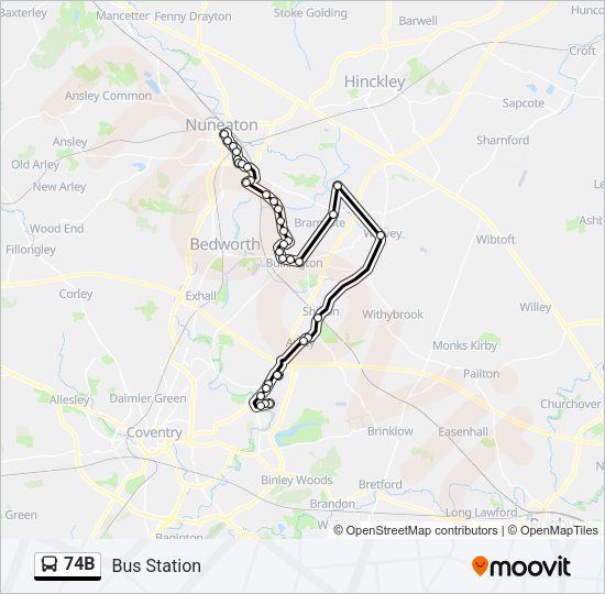 74B  Line Map