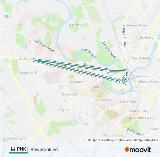 PNK Bus Line Map