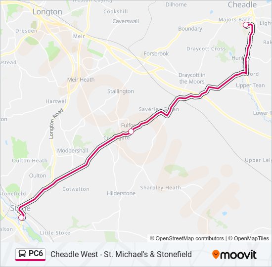 PC6 bus Line Map