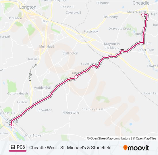 PC6 bus Line Map