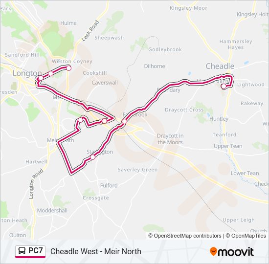 PC7 Bus Line Map