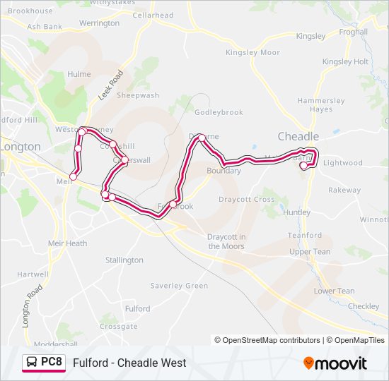 PC8 Bus Line Map