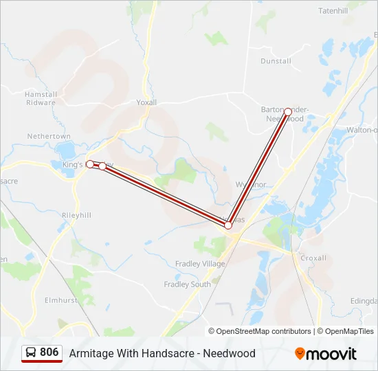 806 Bus Line Map