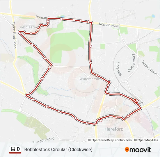 D Bus Line Map