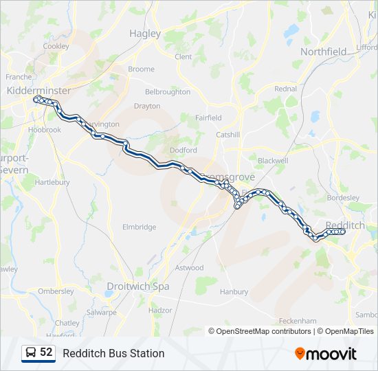 52 Bus Line Map