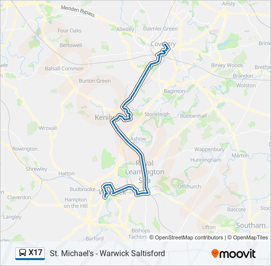 x17 Route: Schedules, Stops & Maps - Warwick (Updated)