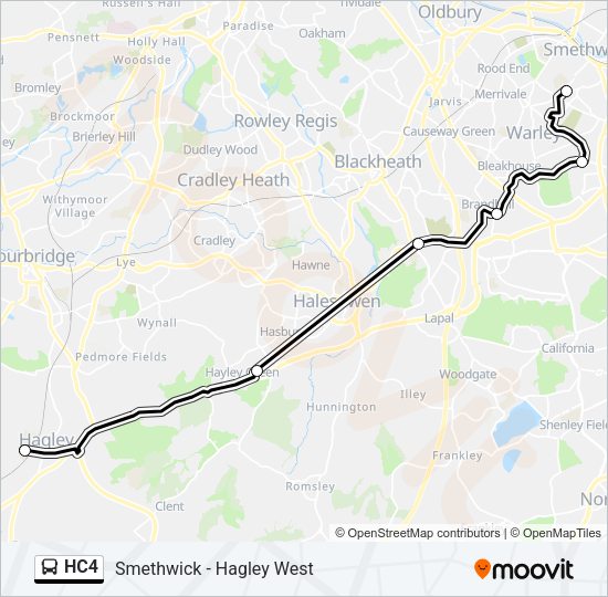 HC4 Bus Line Map