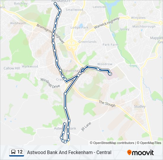 12 Bus Line Map