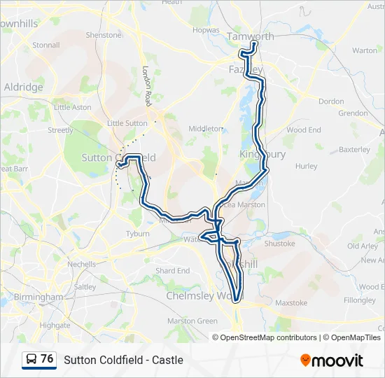 76 Route: Schedules, Stops & Maps - South Parade, Sutton Town (Updated)