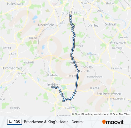 150 Bus Line Map