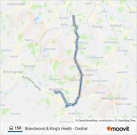 150 Route: Schedules, Stops & Maps - All Saints Church (Updated)