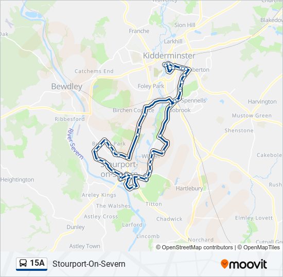 15A bus Line Map