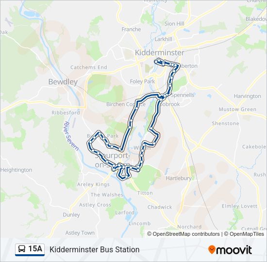 15A Bus Line Map