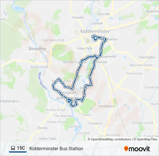 15C Bus Line Map