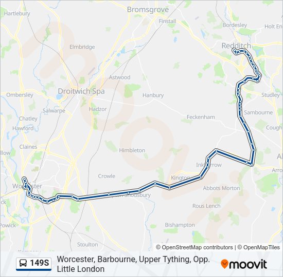 149S Bus Line Map