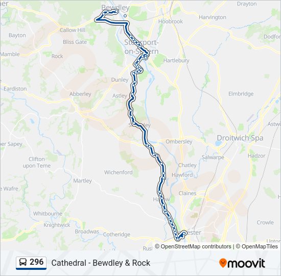 296 Bus Line Map