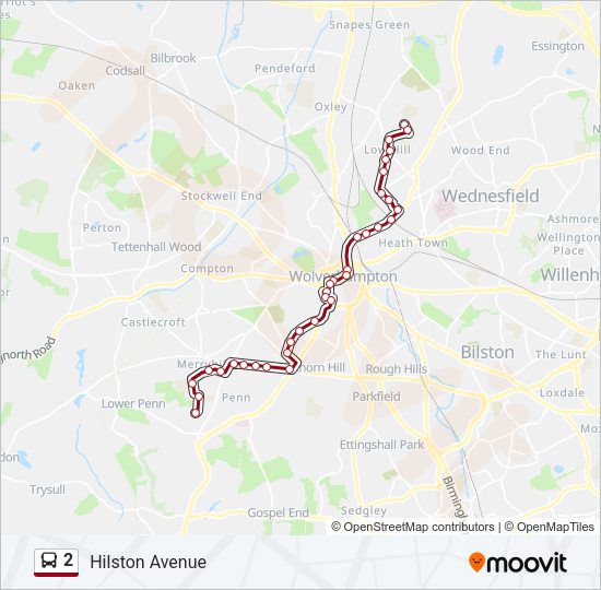 2 bus Line Map