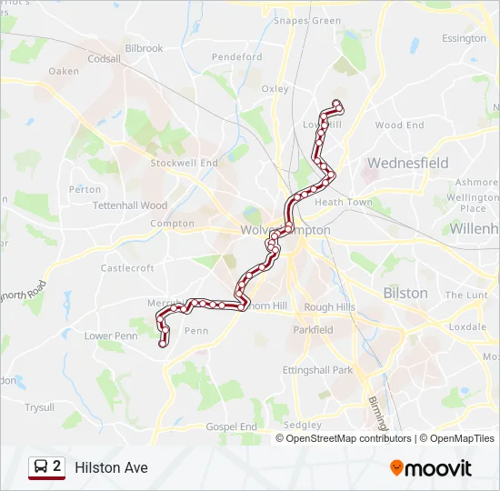 2 Bus Line Map