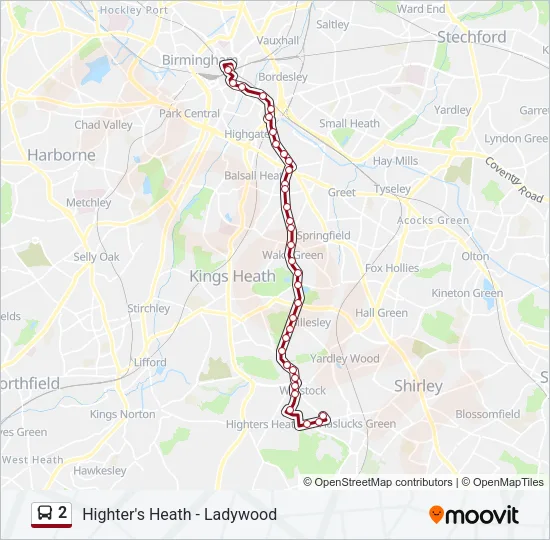 2 Bus Line Map