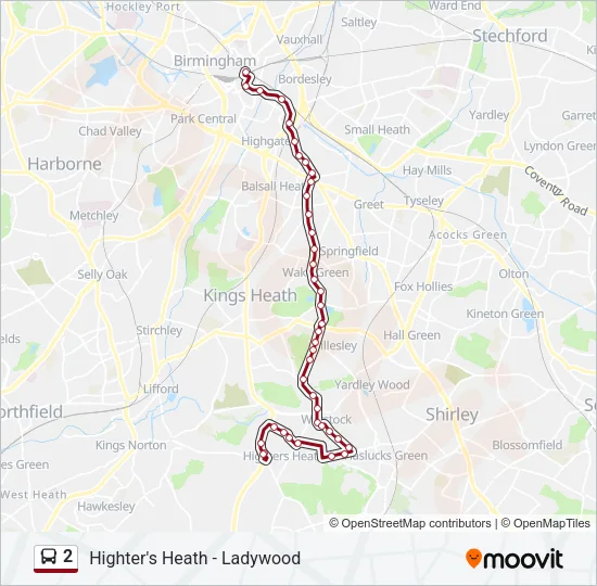 2 Bus Line Map