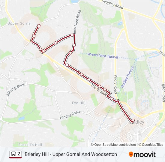 2 Bus Line Map
