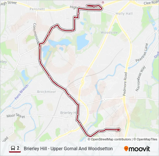 2 Bus Line Map