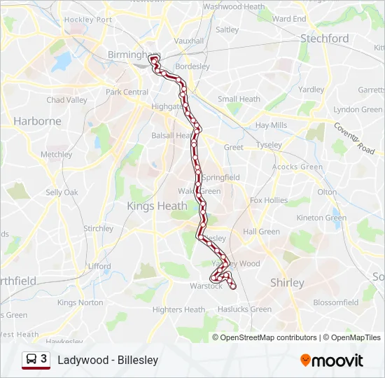 3 Bus Line Map