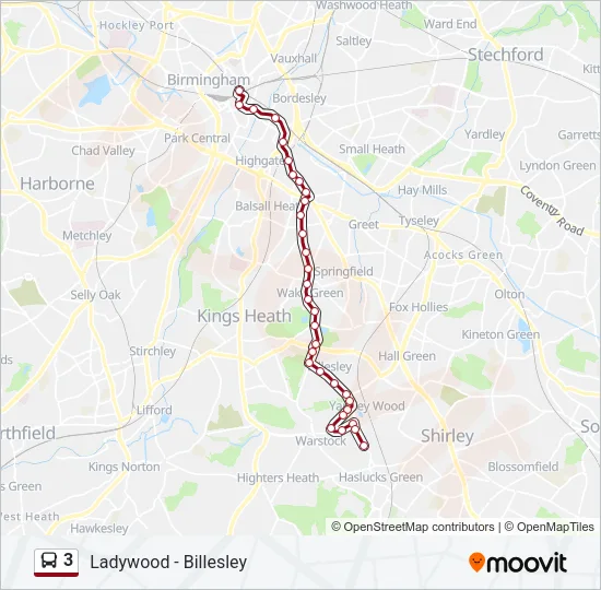 3 Bus Line Map