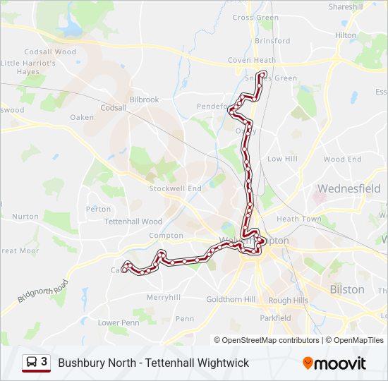 3 Bus Line Map