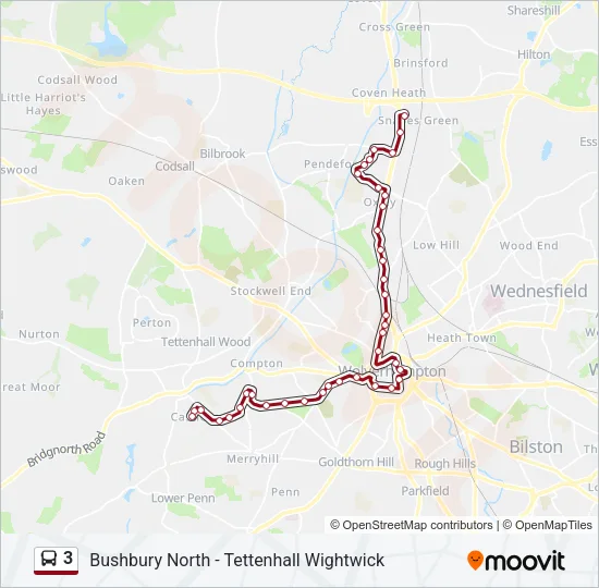 3 Bus Line Map