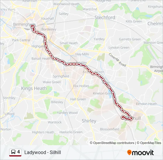 4 Bus Line Map