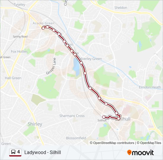 4 Bus Line Map