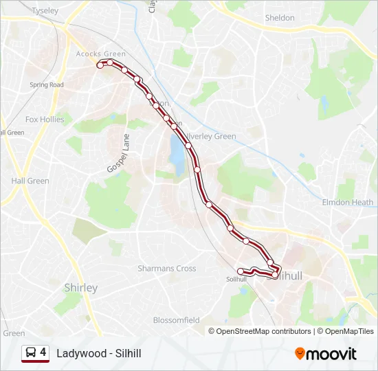 4 Bus Line Map