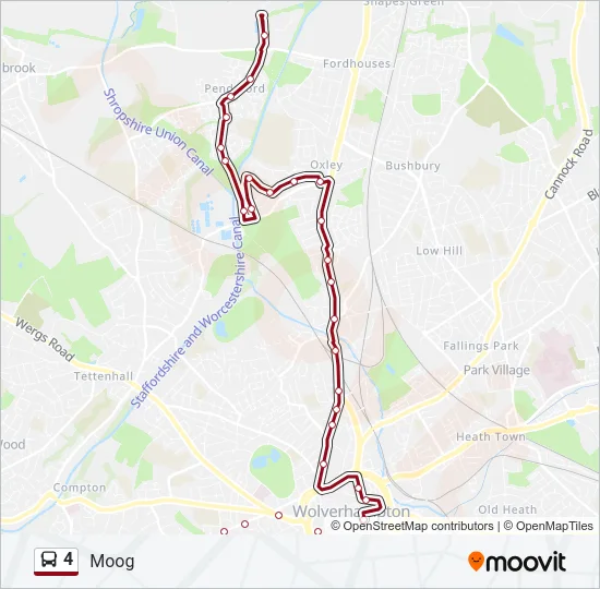 4 Bus Line Map