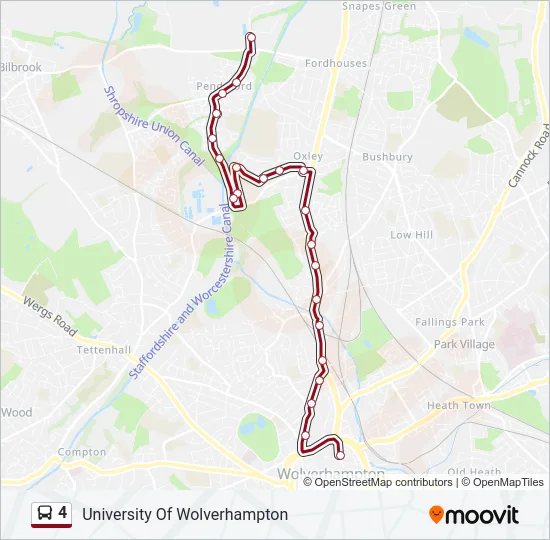 4 Bus Line Map