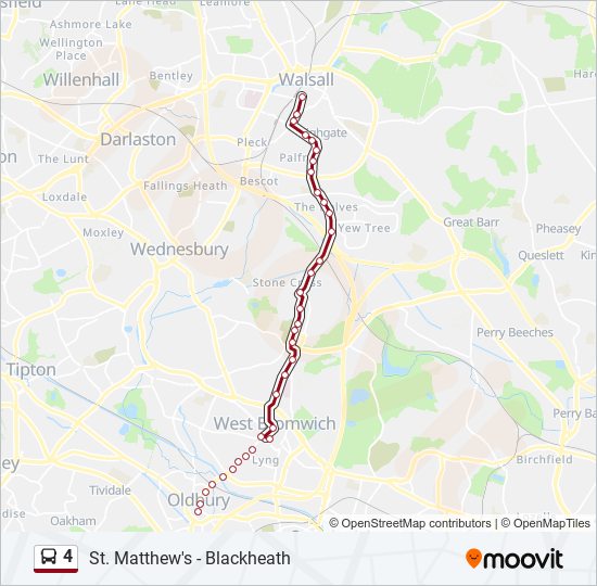 4 Bus Line Map