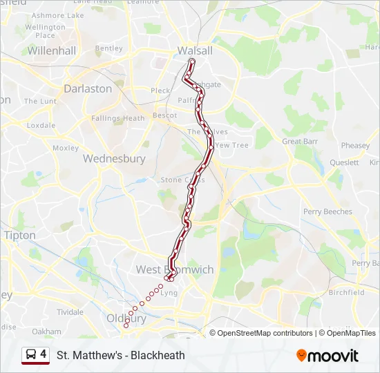 4 Bus Line Map