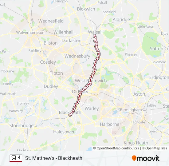 4 Bus Line Map