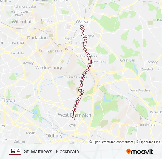 4 Bus Line Map