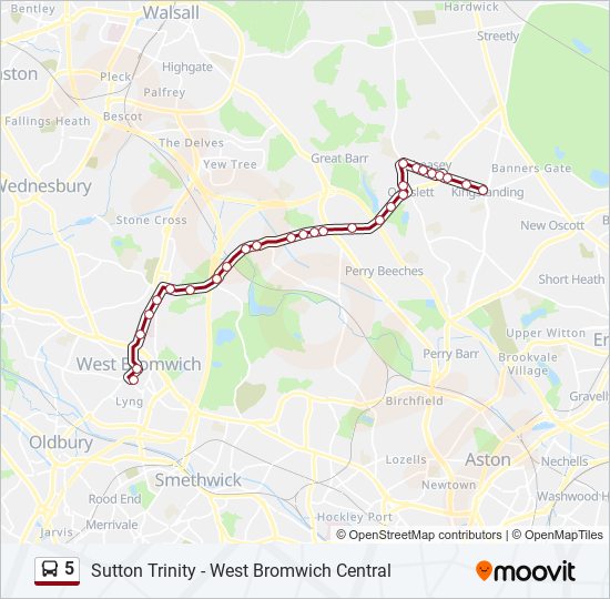 5 bus Line Map