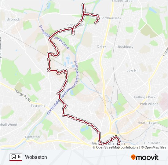 6 Bus Line Map